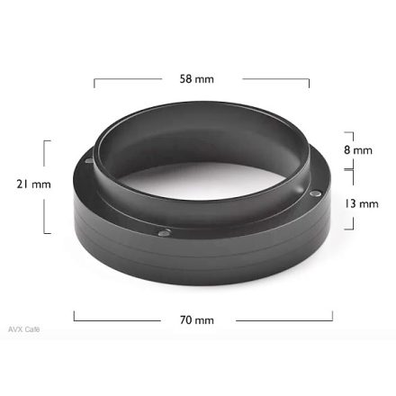 AVX 2039 mágneses szűrőkosár magasító fekete, 58mm