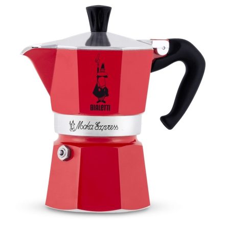 Bialetti Moka Express Piros kotyogós kávéfőző, 3 személyes