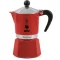 Bialetti Rainbow Piros kotyogós kávéfőző, 3 személyes