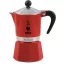 Bialetti Rainbow Piros kotyogós kávéfőző, 3 személyes