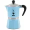 Bialetti Rainbow Kék kotyogós kávéfőző, 3 személyes
