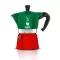 Bialetti Moka Express Tricolore kotyogós kávéfőző, 3 személyes