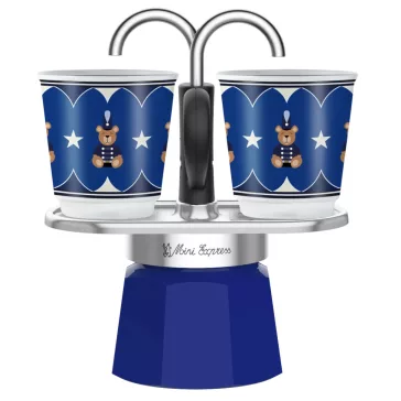   Bialetti Karácsonyi Maci Mini Express kotyogós kávéfőző, 2 személyes