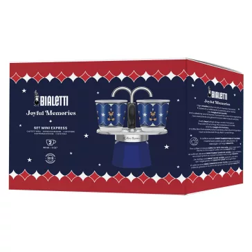   Bialetti Karácsonyi Maci Mini Express kotyogós kávéfőző, 2 személyes