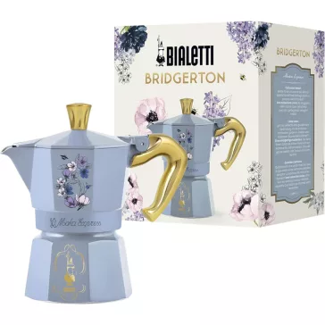   Bialetti Bridgerton Moka Express kotyogós kávéfőző, 3 személyes