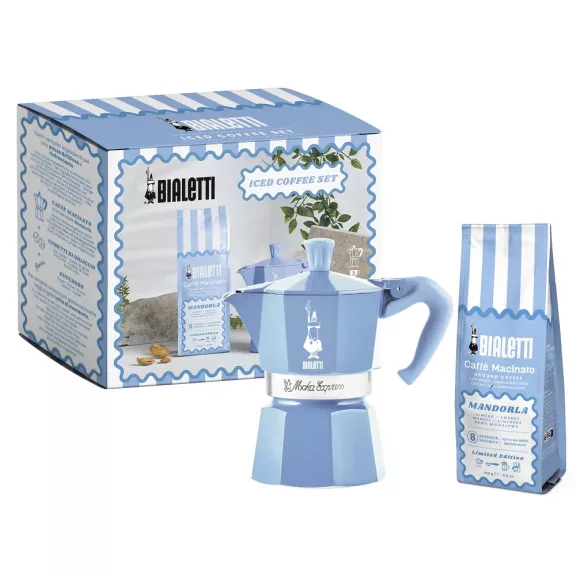 Bialetti Moka Express 3 személyes kotyogós kávéfőző + mandulás őrölt kávé 250g Bialetti Moka Express 3 személyes kotyogós kávéfőző + mandulás őrölt kávé 250g
