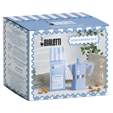   Bialetti Moka Express 3 személyes kotyogós kávéfőző + mandulás őrölt kávé 250g 