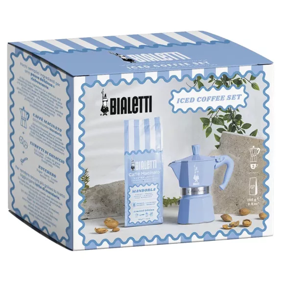 Bialetti Moka Express 3 személyes kotyogós kávéfőző + mandulás őrölt kávé 250g Bialetti Moka Express 3 személyes kotyogós kávéfőző + mandulás őrölt kávé 250g