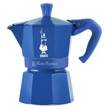   Bialetti Candyland Moka Express kék kotyogós kávéfőző, 3 személyes