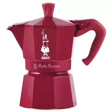   Bialetti Candyland Moka Express bordó kotyogós kávéfőző, 3 személyes