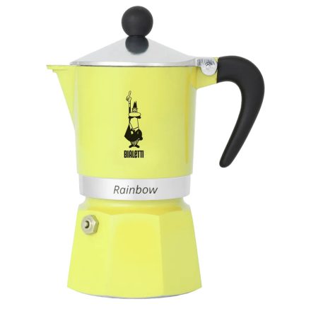 Bialetti Rainbow PRIMAVERA Sárga kotyogós kávéfőző, 3 személyes