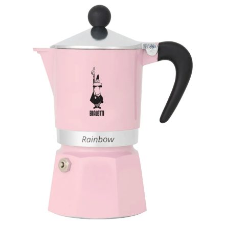 Bialetti Rainbow PRIMAVERA Rózsaszín kotyogós kávéfőző, 3 személyes