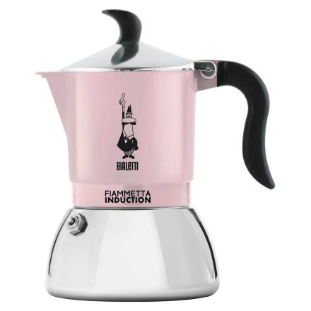 Bialetti Fiammetta Induction PRIMAVERA kotyogós kávéfőző rózsaszín, 2 személyes