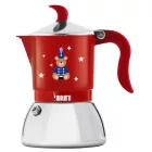 Bialetti Karácsonyi Maci Fiammetta Induction piros kotyogós kávéfőző, 4 személyes