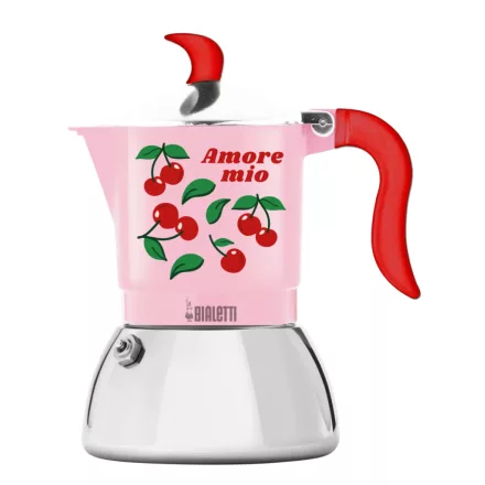 Bialetti Fiammetta Induction kotyogós kávéfőző cseresznye, 4 személyes