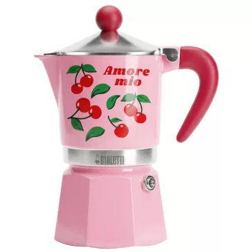   Bialetti Rainbow Cseresznye kotyogós kávéfőző, 3 személyes