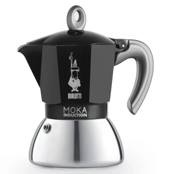 Bialetti Moka Induction kotyogós kávéfőző fekete, 2 személyes Bialetti Moka Induction kotyogós kávéfőző fekete, 2 személyes