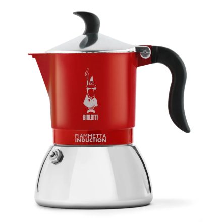 Bialetti Fiammetta Induction kotyogós kávéfőző piros, 4 személyes