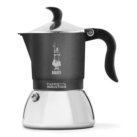 Bialetti Fiammetta Induction kotyogós kávéfőző antracit, 4 személyes