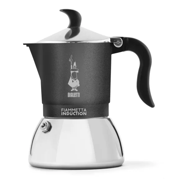 Bialetti Fiammetta Induction kotyogós kávéfőző antracit, 4 személyes Bialetti Fiammetta Induction kotyogós kávéfőző antracit, 4 személyes