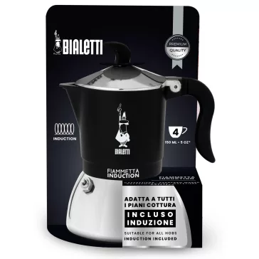   Bialetti Fiammetta Induction kotyogós kávéfőző fekete, 4 személyes
