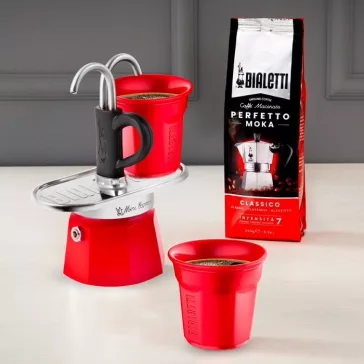 Bialetti piros Mini Express ajándék szett