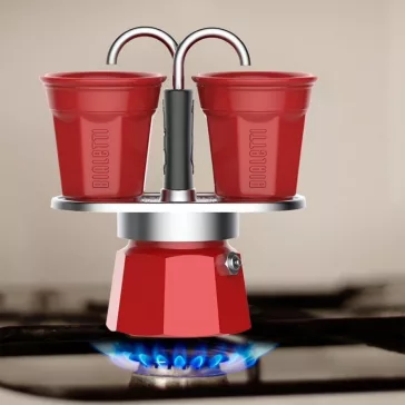 Bialetti piros Mini Express ajándék szett