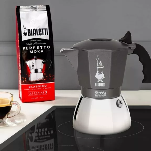 Bialetti Brikka indukciós kotyogós kávéfőző, 4 személyes