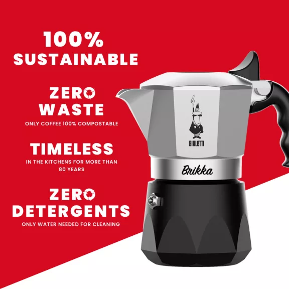 Bialetti Brikka kotyogós kávéfőző, 2 személyes Bialetti Brikka kotyogós kávéfőző, 2 személyes