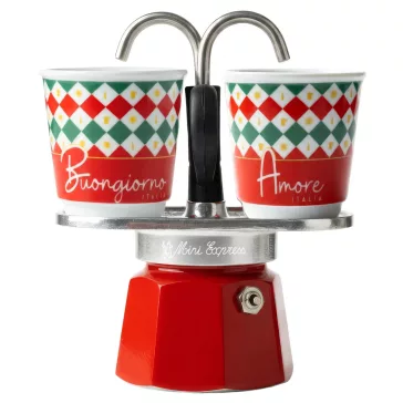   Bialetti Ciao Italia! Mini Express kotyogós kávéfőző, 2 személyes