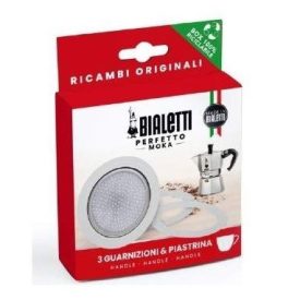   Gumitömítés és szűrő Bialetti alumínium kávéfőzőkhöz, 2 személyes (800032)