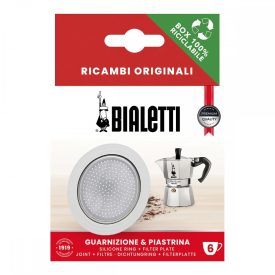   Gumitömítés és szűrő Bialetti alumínium kávéfőzőkhöz, 6 személyes (800034)