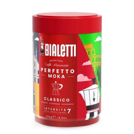 Bialetti Moka Perfetto Classico limitált, fémdobozos őrölt kávé 250g