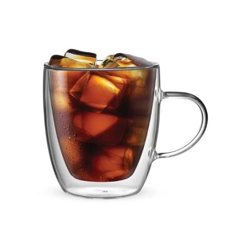 Bialetti Capri duplafalú üveg csésze 350ml, 2 db 