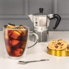 Bialetti Capri duplafalú üveg csésze 350ml, 2 db 