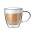 Bialetti Capri duplafalú üveg csésze 160ml, 2 db 