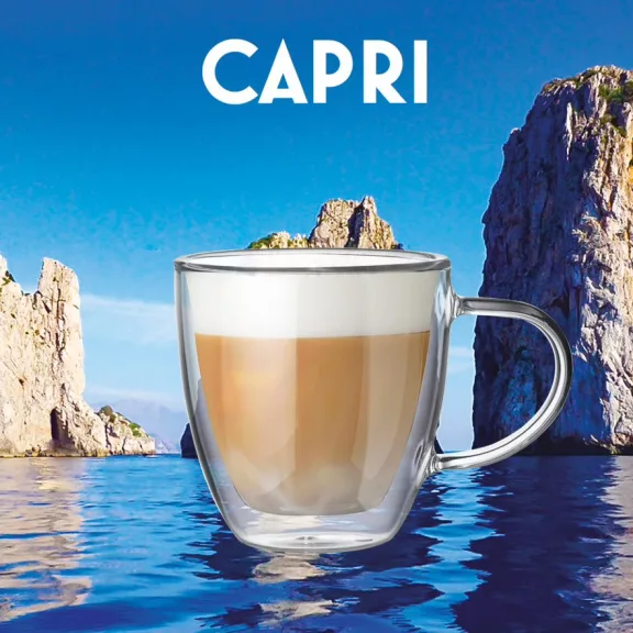 Bialetti Capri duplafalú üveg csésze 160ml, 2 db Bialetti Capri duplafalú üveg csésze 160ml, 2 db