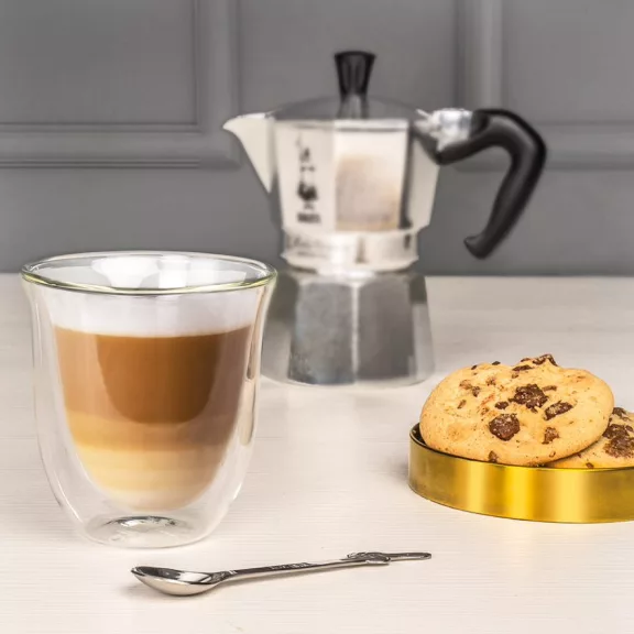 Bialetti Firenze duplafalú üveg csésze 200 ml, 2 db Bialetti Firenze duplafalú üveg csésze 200 ml, 2 db