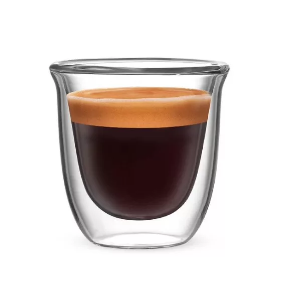 Bialetti Firenze duplafalú üveg csésze 80 ml, 2 db Bialetti Firenze duplafalú üveg csésze 80 ml, 2 db