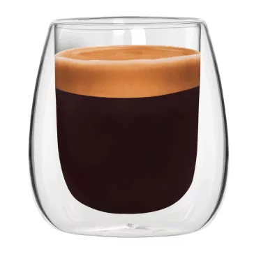 Bialetti Verona duplafalú üveg csésze 80 ml, 2 db 