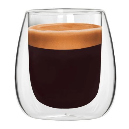 Bialetti Verona duplafalú üveg csésze 80 ml, 2 db 