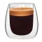 Bialetti Verona duplafalú üveg csésze 80 ml, 2 db 