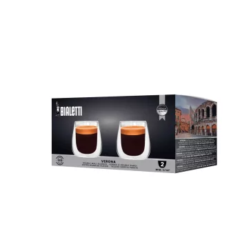 Bialetti Verona duplafalú üveg csésze 80 ml, 2 db 