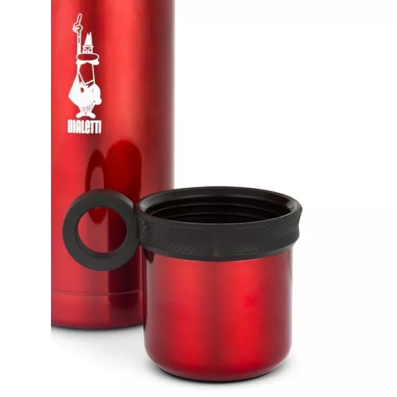 Bialetti termosz pohárral 460 ml - Szín : Piros Bialetti termosz pohárral 460 ml - Szín : Piros