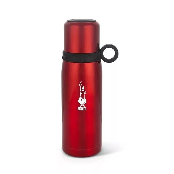 Bialetti termosz pohárral 460 ml - Szín : Piros Bialetti termosz pohárral 460 ml - Szín : Piros