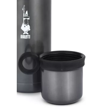 Bialetti termosz pohárral 460 ml - Szín : Szürke