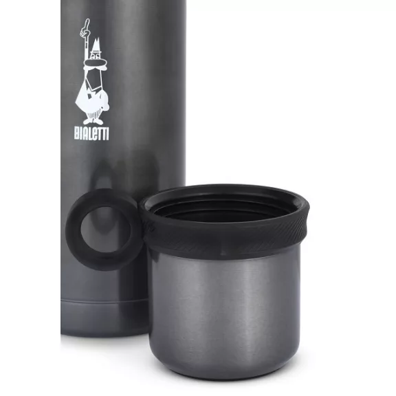 Bialetti termosz pohárral 460 ml - Szín : Szürke Bialetti termosz pohárral 460 ml - Szín : Szürke
