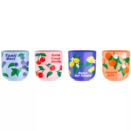 Bialetti Fruit Market eszpresszó csésze szett 4db