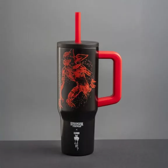 Bialetti Stranger Things füles tumbler szívószállal 900ml