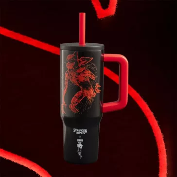   Bialetti Stranger Things füles tumbler szívószállal 900ml